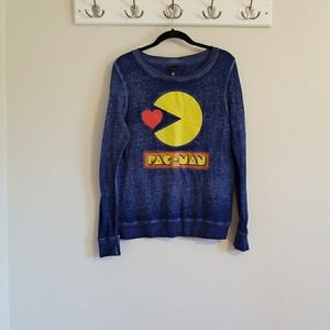 Pac Man Sweatshirt - cute! Size Medium